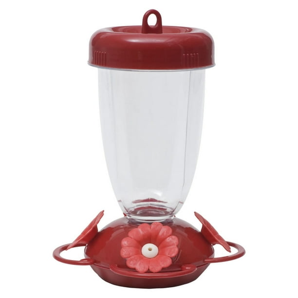 Hummingbird Feeder Red Plastic Nectar Flower 16 Oz ~ New With Tag Buy One Or 2
